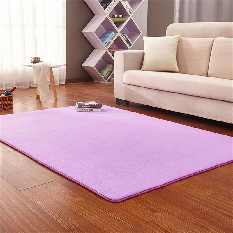 Non-slip carpet yoga rug Thick coral fleece carpet living room coffee table blanket bedroom bedside mat kitchen absorbent