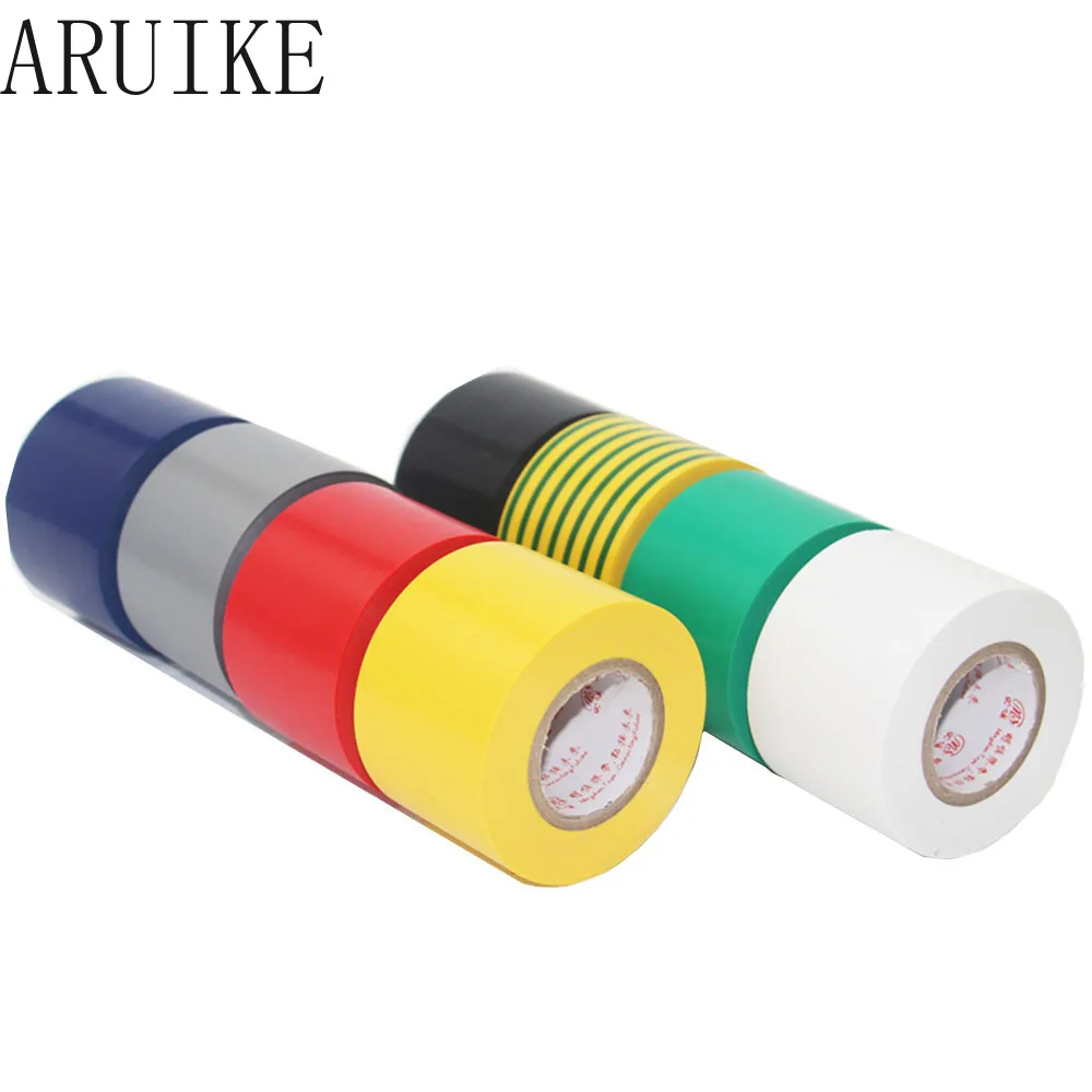 Электрическая лента 50 мм X 18 метров длиной 18 мм изоляция черный большой объем Электрический серый/черный/белый/красный/синий/желтый