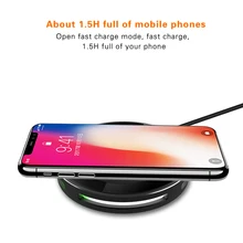 Qi Fast Wireless Charger for iphone 8 8 Plus X GOLDFOX Wireless Charger Charging Pad For Samsung S8 Plus S7 edge Note 8