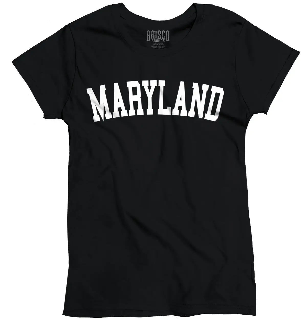 Maryland State T Shirt Souvenir University Font Ladies T Shirt for Lady