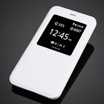 For Meizu  Meilan M1 Note Meilan Note 1 Meilan Note1 Smart View Window Cover PU Leather Flip Stand Phone Case Phone Holster