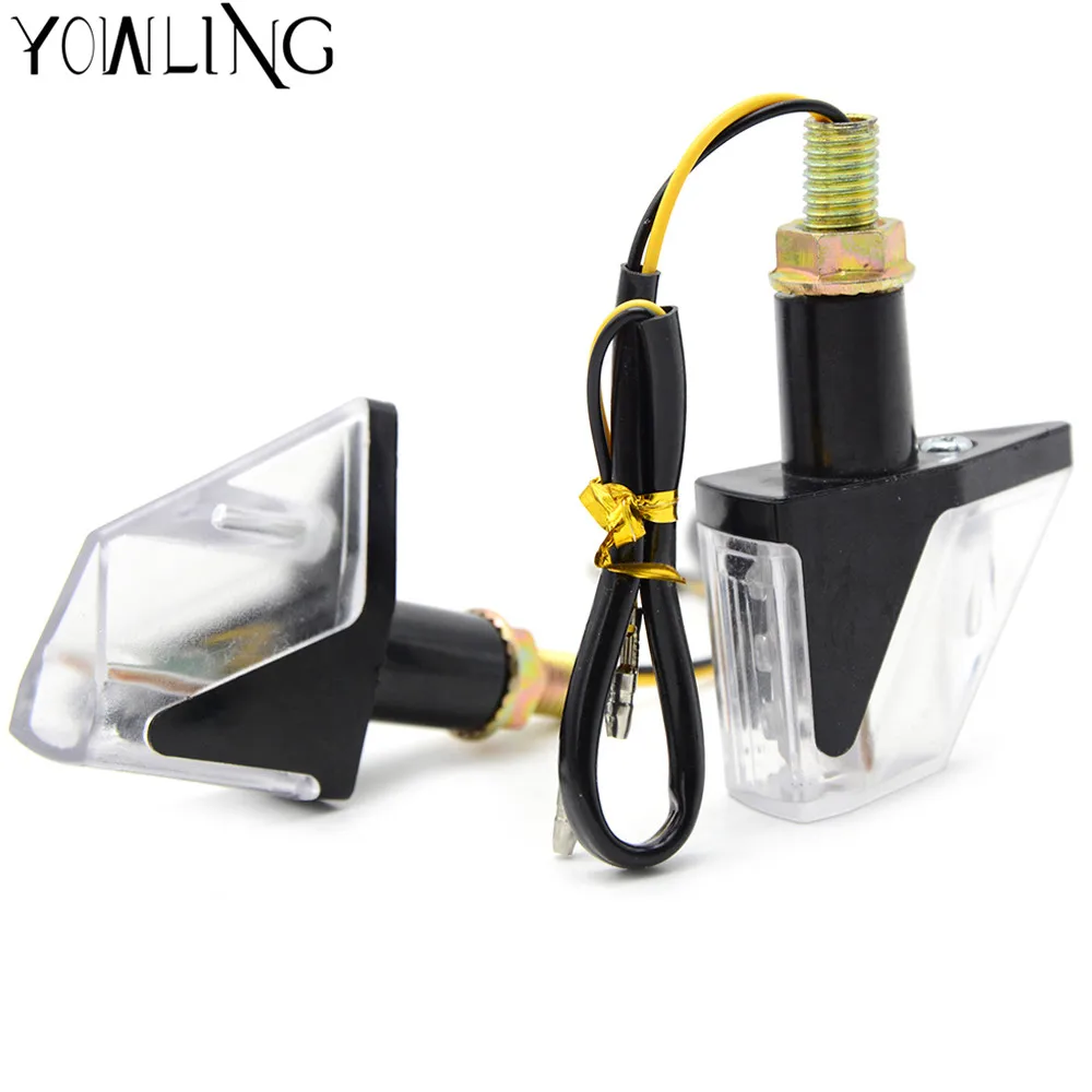 

12V LED Flashing Motorcycle Turn Signal Indicator Light Amber Blinker Lamp For Yamaha Suzuki KTM HONDA gl1800 cbr650f cb500x