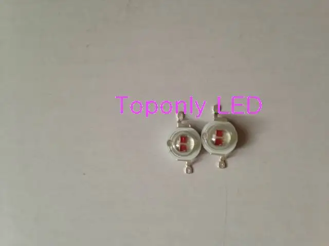 

5w deep red color high power led diode lamp 650nm 660nm diy led lighting beads DC2.4-2.8V 1400mA 200pcs/lot DHL free shipping