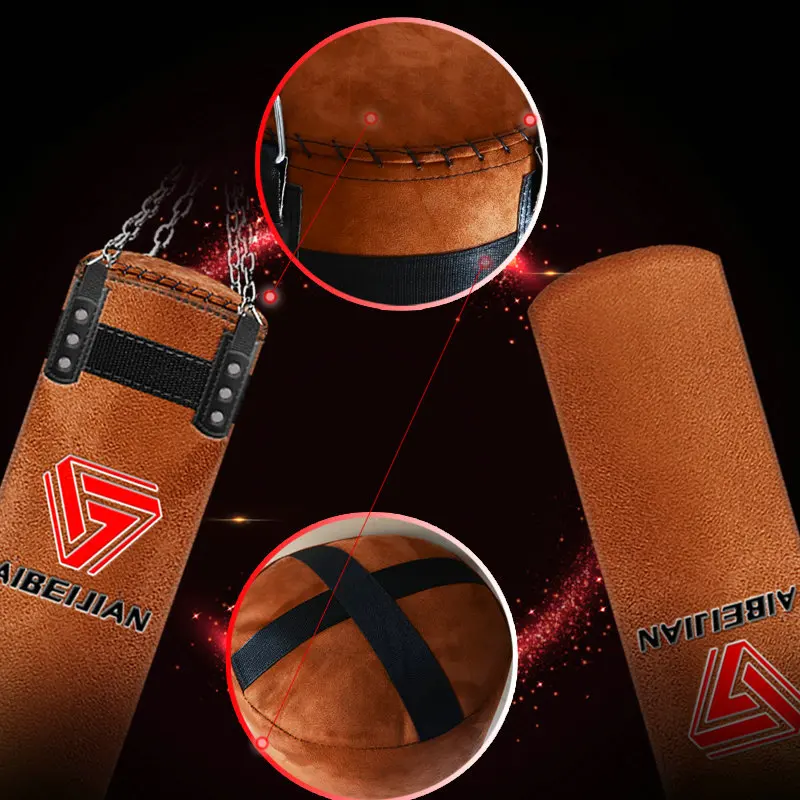 80-90-100-120-cm-PU-Sandbag-High-Quality-Punching-Bag-Kicking-Train-Sand-Pear-Bag (1)