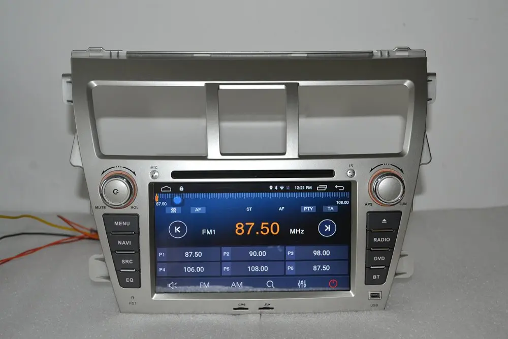 Perfect Android 7.1 for Toyota vios 2din car dvd player,gps navigation,bluetooth,radio,rds,steering wheel,free 8g map,mic,touch screen 15