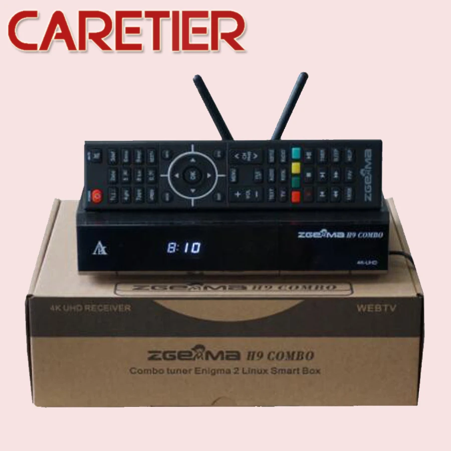Европейская искусственная кожа 4K UHD ZGEMMA H9 COMBO Linux OS 2 * WiFi внутренняя 1 Ci Plus горячая