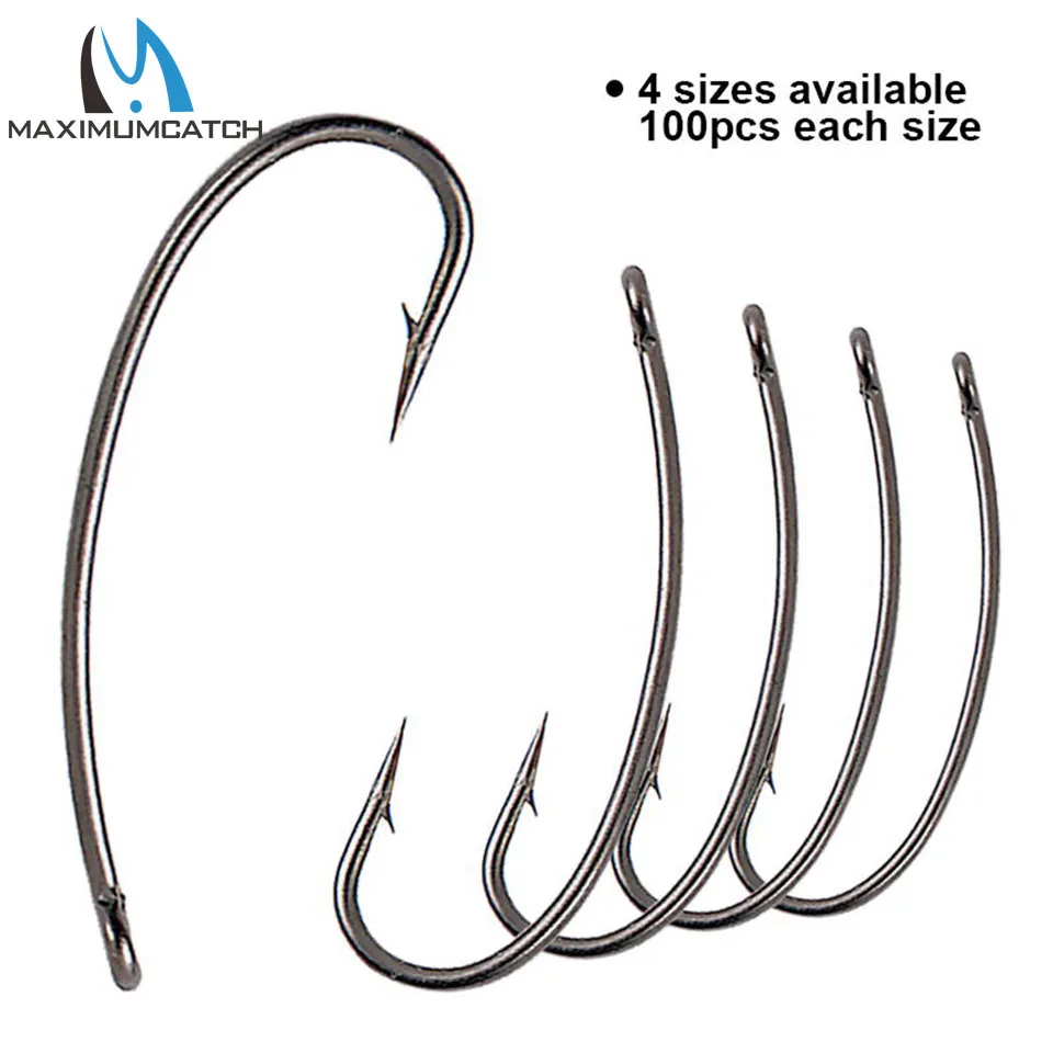 

Maximumcatch 100pcs/lot Turndown #2 #4 #6 #8 Carp Fishing Hook High Carbon Steel Carp Fishing Hair Rigs