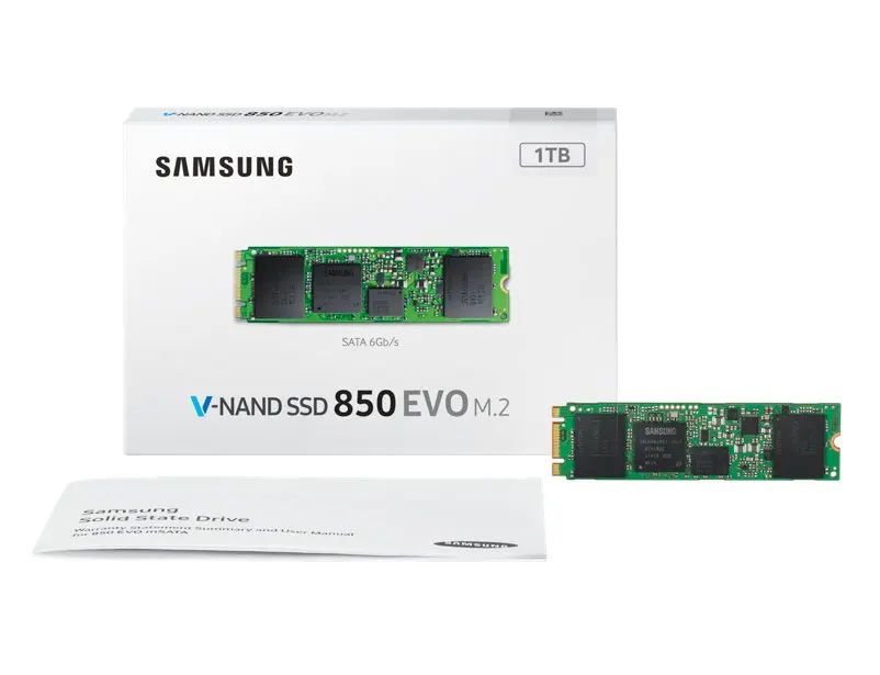 Samsung SSD M.2 850 EVO внутренний SSD 250 GB 500 GB 1 ТБ M.2 твердотельный накопитель Жесткий Высокое Скорость для портативных ПК компьютер