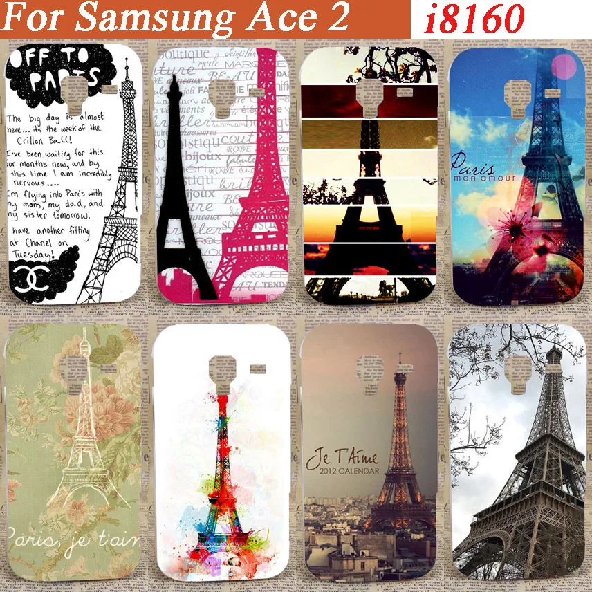 

diy Fashion Eiffel Towers Back Case Cover For Samsung Galaxy Ace 2 II i8160 cover case for samsung galaxy ace2 free shipping