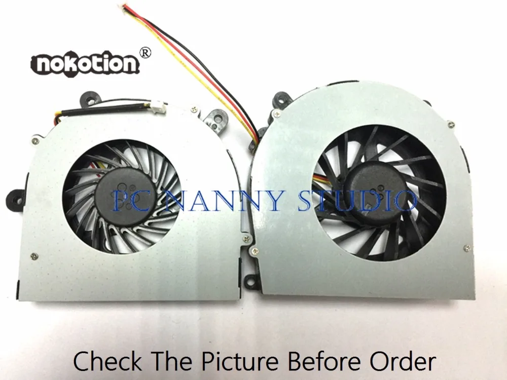 NOKOTION для CLEVO P151EM P150EM P170EM P170HM левый и правый охлаждающий вентилятор Cpu кулер работы