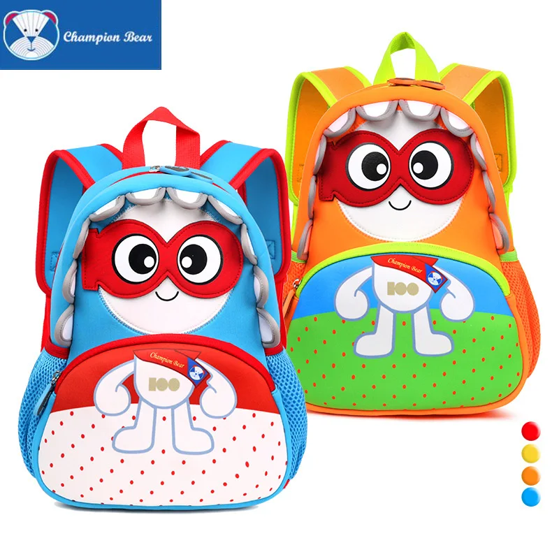 

Newest Kindergarten bag Children Schoolbag Kids Preschool Bag Cute Baby Boys Little Superman Backpack Girls Infantry Pack -7018