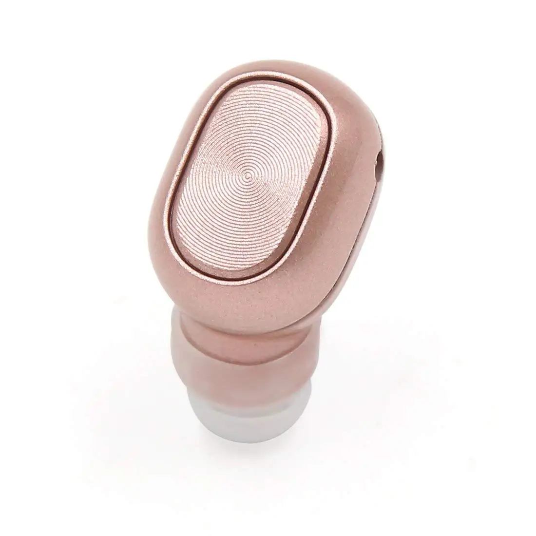 

Mini Invisible Wireless Bluetooth Headset Earbud with Mic 5 Hours Playtime for Smart Phone Bluetooth Universal Devices Rose Gold