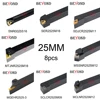 OYYU 8Pcs/set 25mm Lathe Cutting Tool Set MGEHR2525 Lathe Tools Turning Tools Holder Set Turning Tool ► Photo 1/6