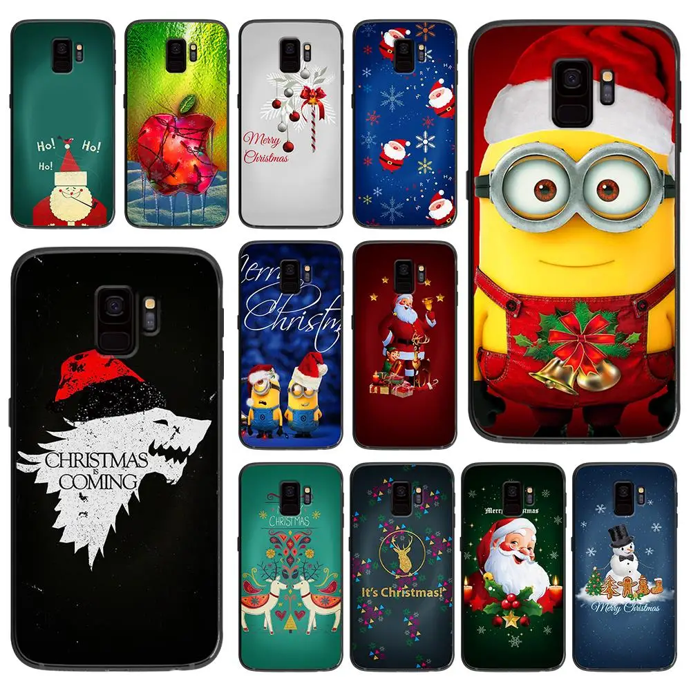 Мягкий чехол для телефона с рождественскими огнями samsung Galaxy S6 S7 S8 S9 S10e Plus Note 8 9