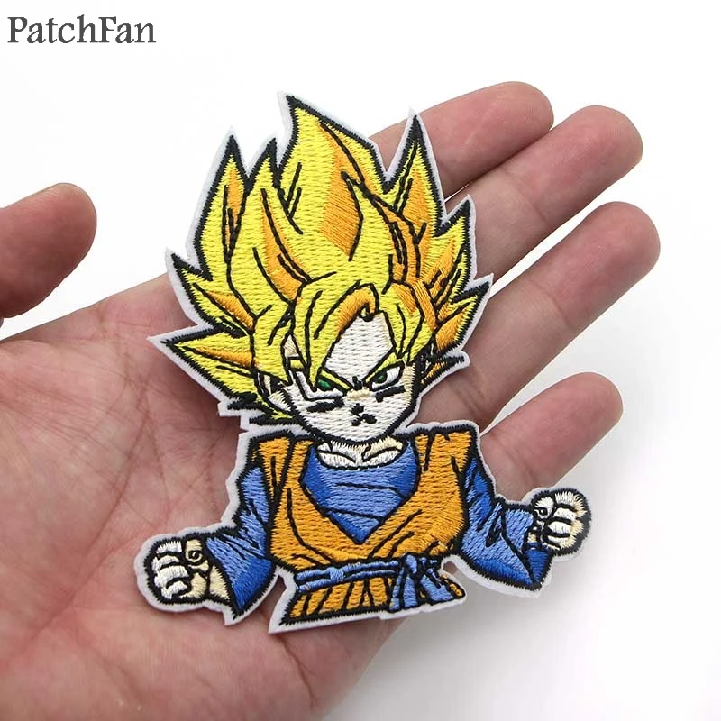 A0488 Patchfan классический мультфильм Dragon Ball Сон Гоку дед сон Гохан Железо на патч ручной работы эмблемы с вышивкой шитье Patchworks