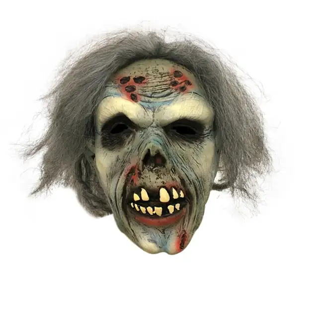 Best Price Halloween Adult Mask Horror Biochemical Zombie Dry Corpse Devil Latex Headgear Ghost House Secret Room Scary Props