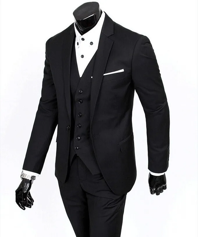 

Side Vent Groom Tuxedo Groomsmen 4 Colors Wedding/Dinner/Evening Suits Best Man Bridegroom (Jacket+Pants+Tie+Vest) B17