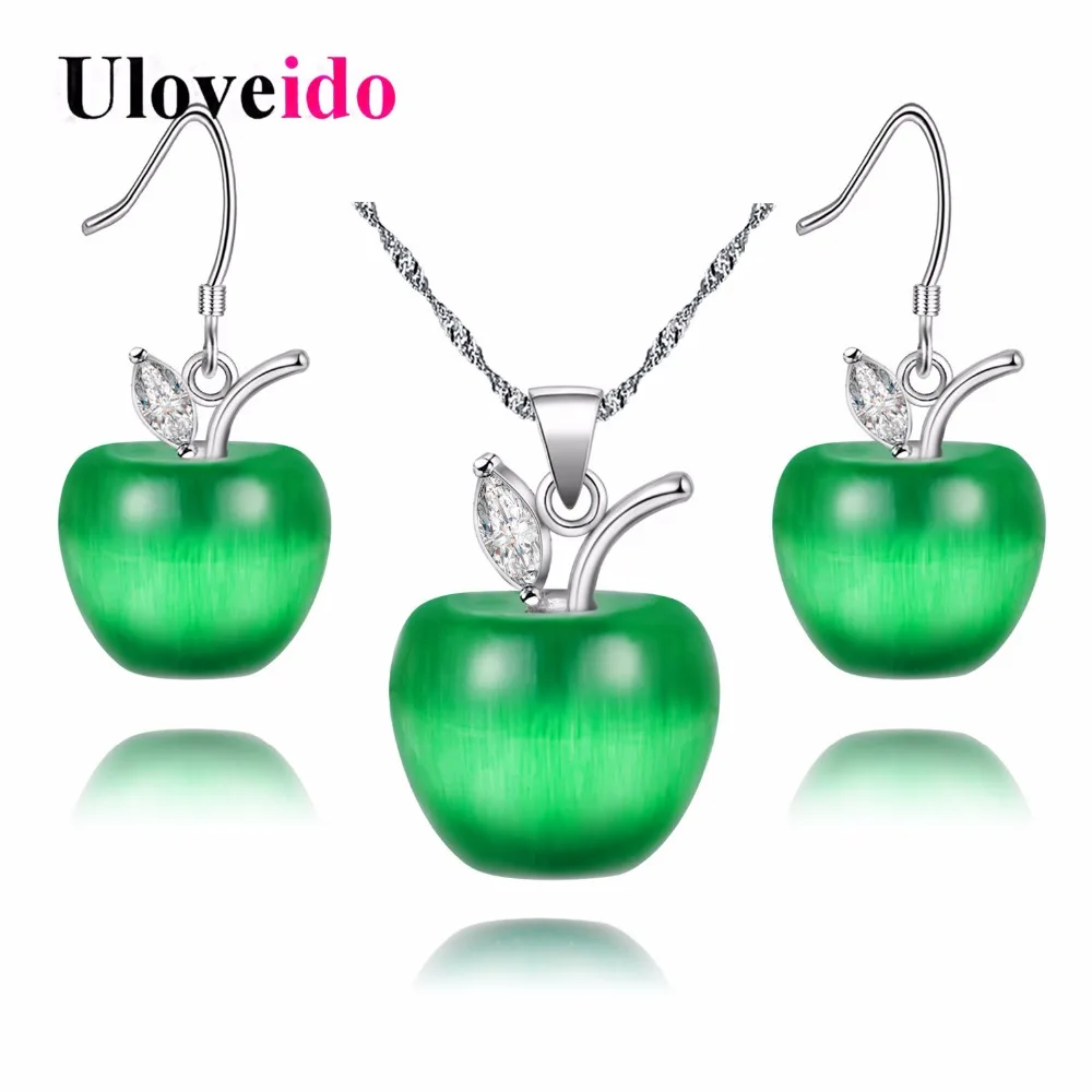 15% Off Wedding Jewelry Sets Accessories Necklace Earrings Set Silver Plated Kids Women Costume Uloveido YL007 | Украшения и