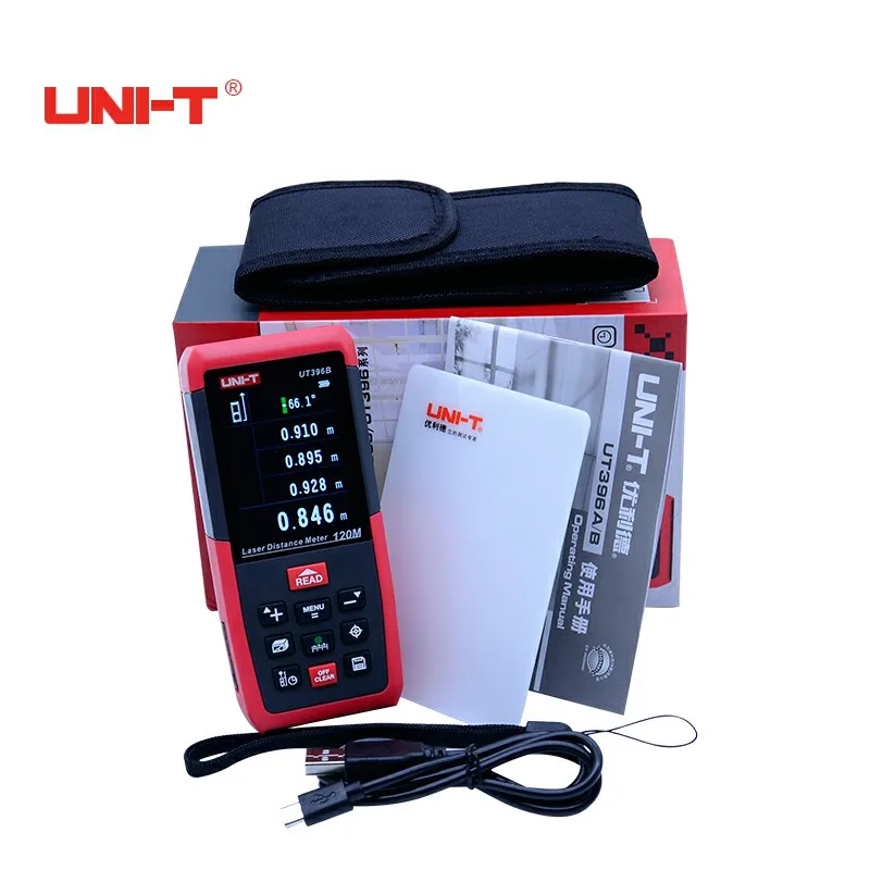 

Professional Laser Distance Meters UNI-T UT396B 120M Laser Range finder Digital range finder Measure Area/volume Tool