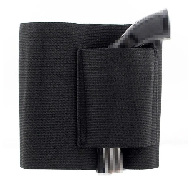 

Tactical Concealed Carry Belly Band Holster Under Cover Elastic Abdominal Band Pistol Gun Holster with 2 Magazine Pouches