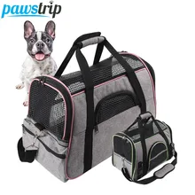 Pawstrip портативная переноска для собак Сумка для путешествий для маленьких собак Мягкая дышащая сумка для собак переноска для домашних животных для кошек/собак