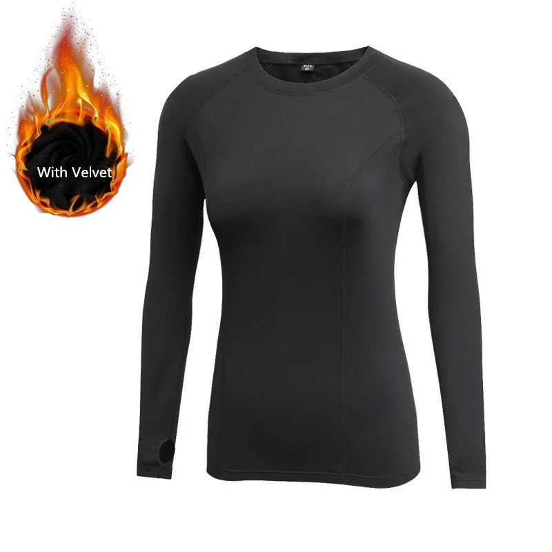 

Fanceey Base Layers Shirt Thermal Underwear Women Winter Quick Dry Anti-microbial Stretch Thermo Underwear Tops Warm Long Johns