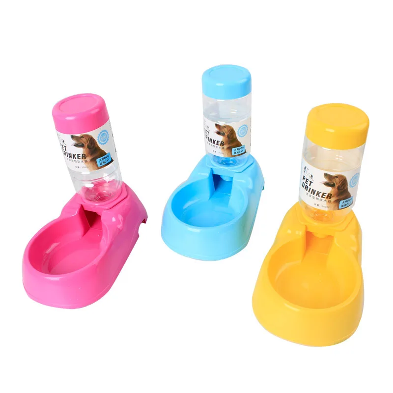 Environmental Plastic Automatic Pet Feeder Water Bottles Dispenser Food