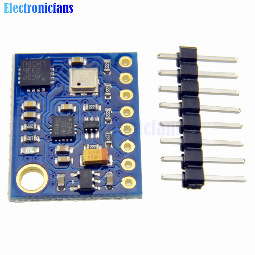 GY-89 10DOF I2C/IIC SPI L3GD20 LSM303D BMP180 Акселерометр гироскоп магнитометр датчик барометра