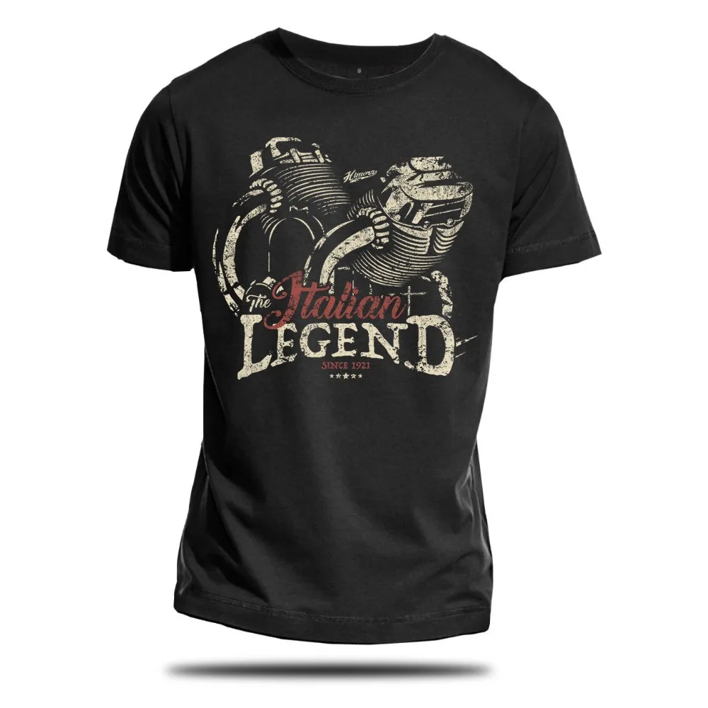

2019 Hot Sale 100% cotton Italian Legend motorcycle T-Shirt Guzzi Motorrad California V11 V7 Tee shirt