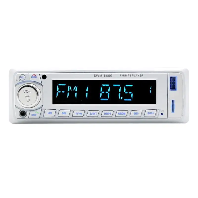 SWM 8600 автомобильный радиоприемник 1 Din Bluetooth в тире автомобильный стерео MP3-плеер fm-радио USB головное устройство приемник дистанционное