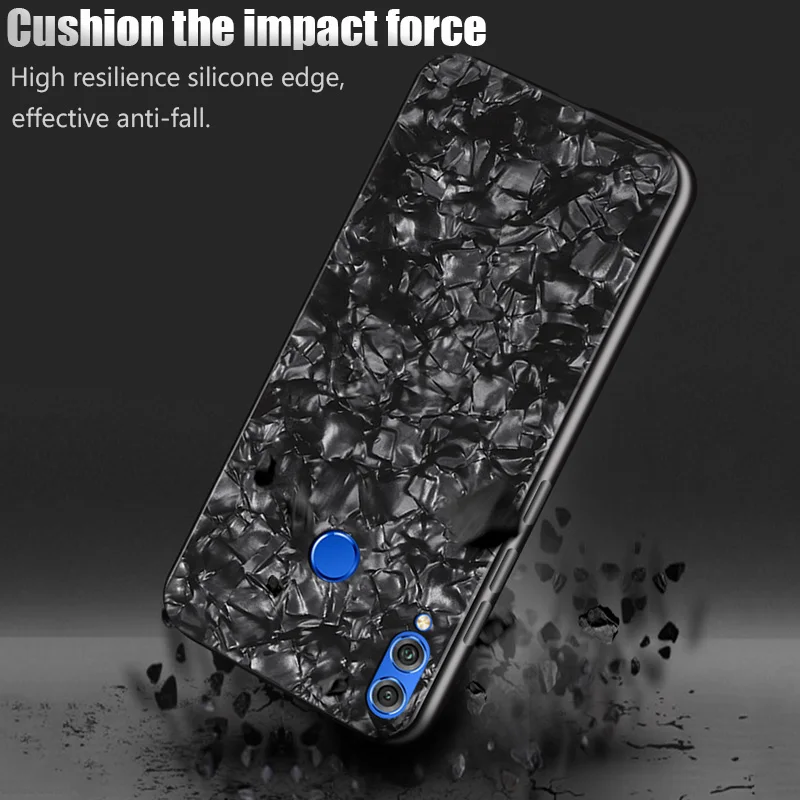 KHW2033_4_JONSNOW Tempered Glass Phone Case For Huawei Honor 8X 8C Glossy Hard Back Cover for Honor 10 9 Lite 7C 7A Pro 7X