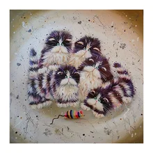 Eigen foto на заказ Алмазная мозаика мышь крестиком Санта Клаус Снеговик hibah домашний декор diy pintura Алмазная мозаика Круз