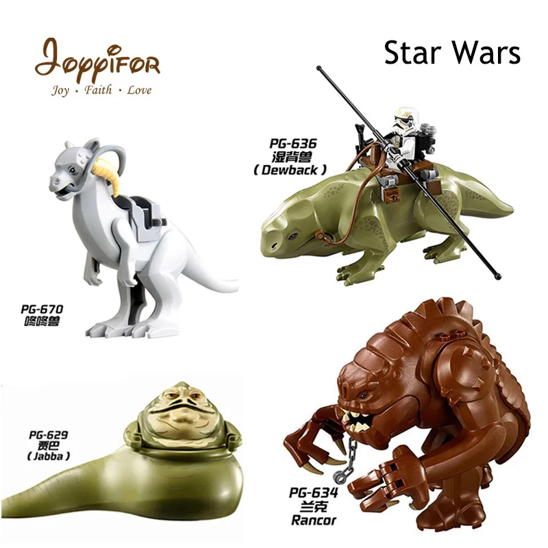 

Joyyifor Star Wars Jabba Tauntaun Rancor Dewback Stormtrooper Beast Action Figures LegoINGlys Building Blocks Children Kids Toys