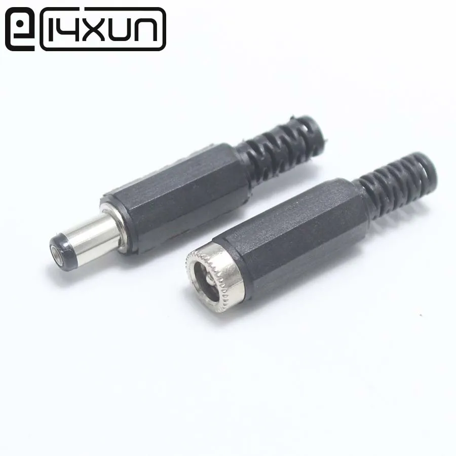 EClyxun 5 пар = 10 шт. 5*2 1/5 постоянного тока штепсельная вилка + гнездовой разъем