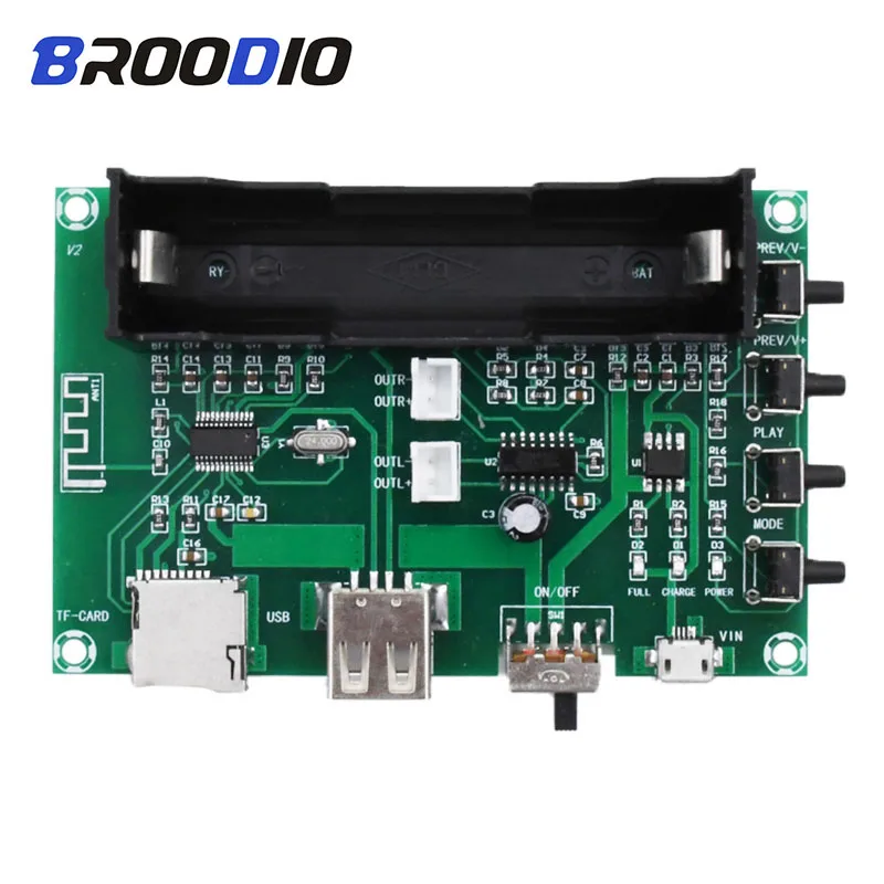 

PAM8403 Digital Bluetooth Amplifier Board Lithium Battery Singing Machine Rechargeable Dual Channel 2*5W Power Audio Amplifiers