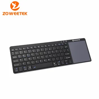 

Zoweetek K12BT-1 Mini wireless Russian English Spanish Bluetooth Touchpad Keyboard Remote Control for PC Laptop Android TV Box
