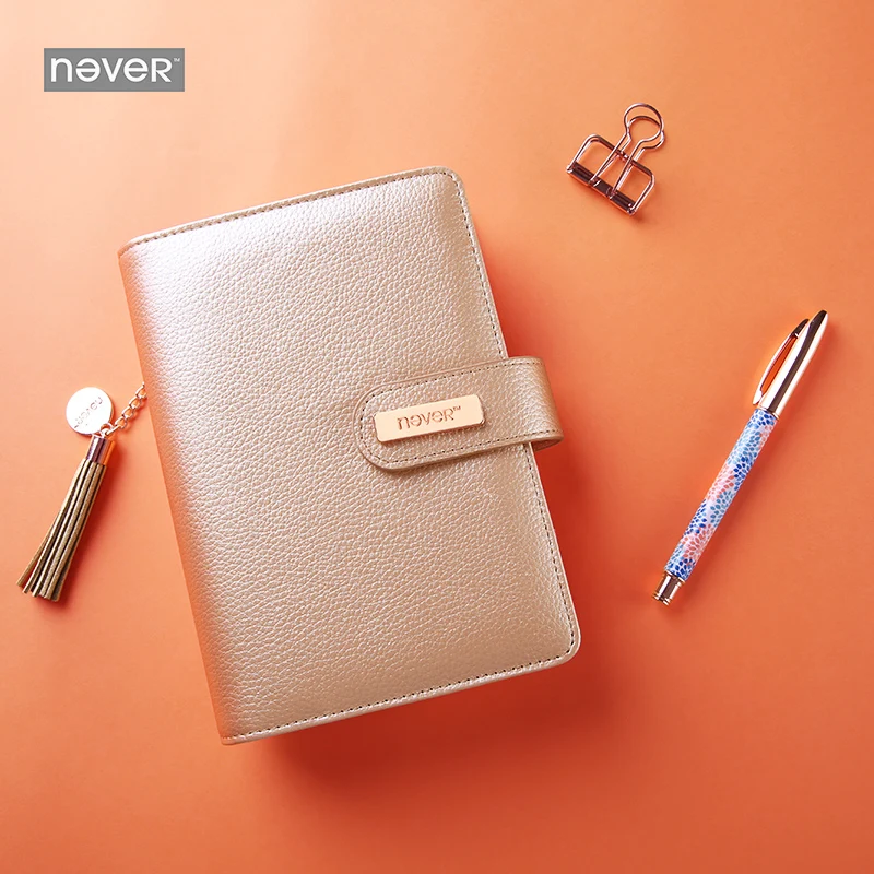 Never Leather Cover Spiral Notebook Personal Diary Weekly Planner Organizer Agenda 2018 Gift Stationery Office & School Supplies