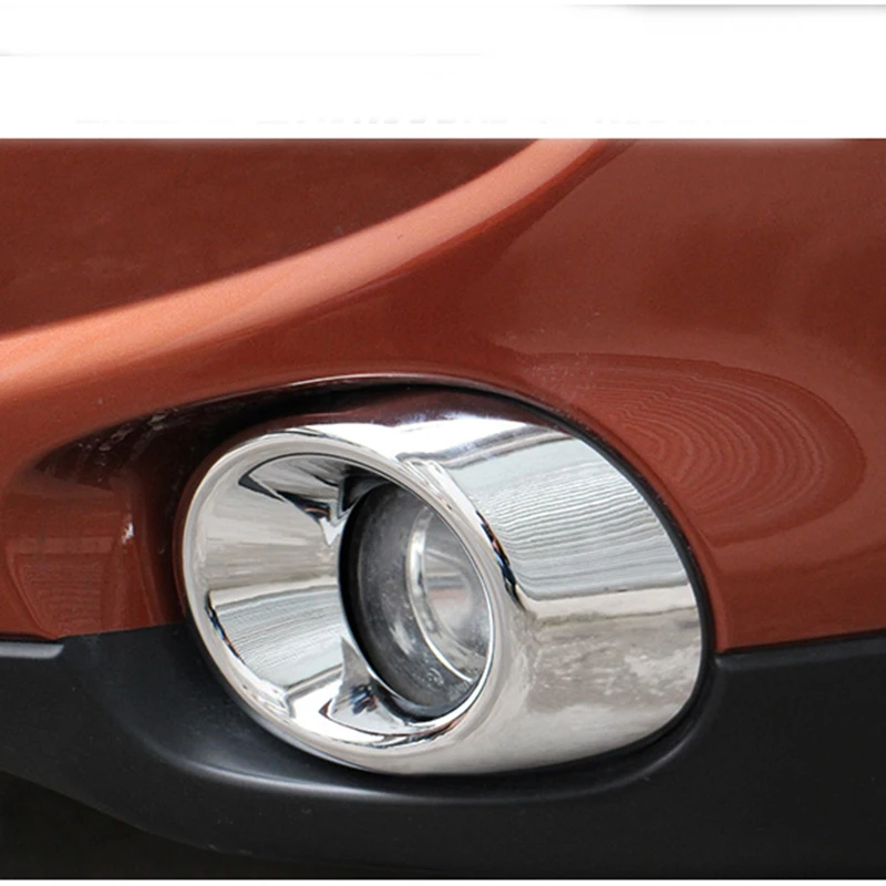 Chrome Front Fog Lamp Light Cover Bezel Trim For Mitsubishi Outlander 2013 2014