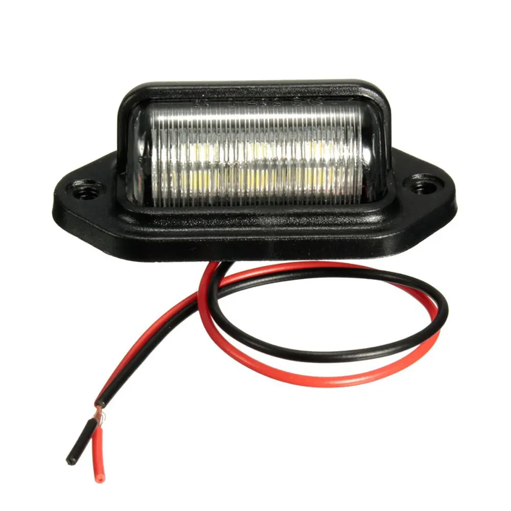 

6LED LED License Plate Light Light Bulb Super Bright LED Lamp Error Free for Truck Trailer Cars
