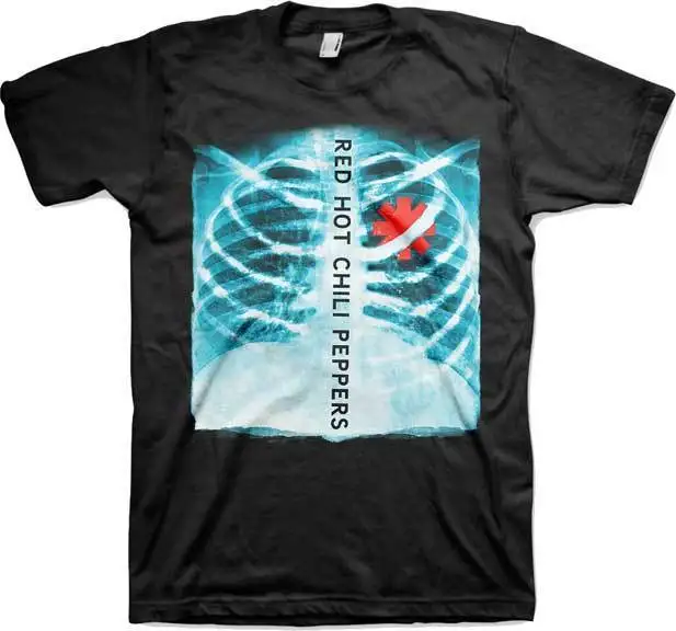 Red Hot Chili Peppers рентгеновский Звездочка сердце футболка Новые подлинные S-2XL |