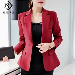 2019 новинка, женский корейский стиль, тонкий однотонный Блейзер, пальто для отдыха, модный офисный пиджак с длинными рукавами, лидер продаж
