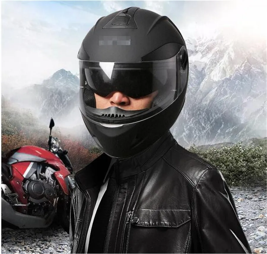 Moto rcycle шлем Полнолицевой гоночный шлем cascos para moto двойной объектив capacete DOT сертификат M L XL Белый с шейный платок
