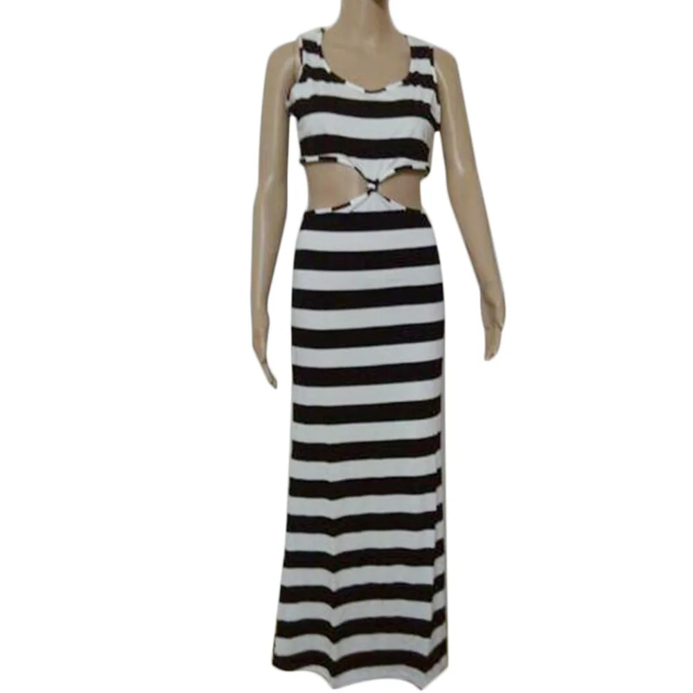  font b Sexy b font font b Women b font Strap Striped Print Backless Midriff