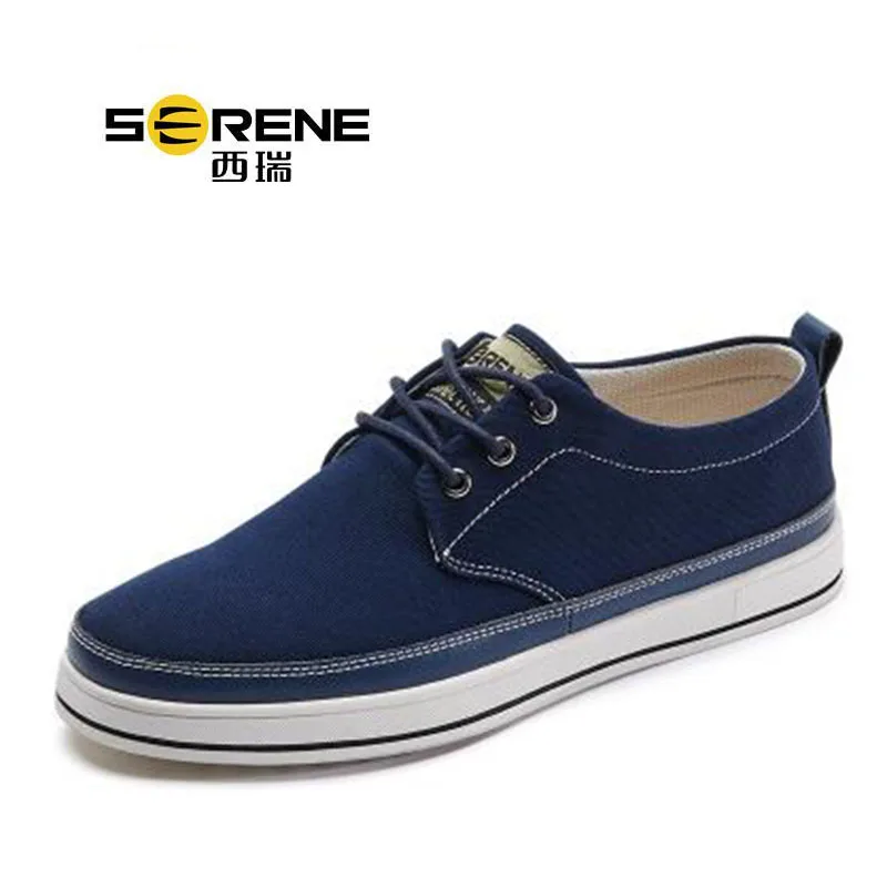 

SERENE 6322 New Spring Autumn Men's Canvas Shoes Urban Fashion Breathable All-Match Low Top Lace Up Non-slip Men Shoes