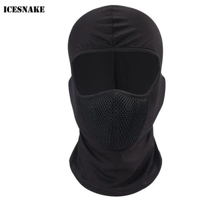 

ICESNAKE Motorcycle Face Mask Balaclava Moto Mask Tactical Face Shield Helmet Cap Hat Ski Moto Training Mask