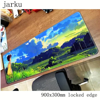 

Totoro mouse pad gamer 900x300mm notbook mouse mat large gaming mousepad locked edge pad mouse PC desk padmouse accessories