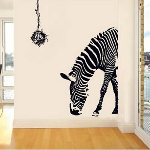 Zebra Decoration Wall Stickers Hallway Entrance Home Stickerin Wall