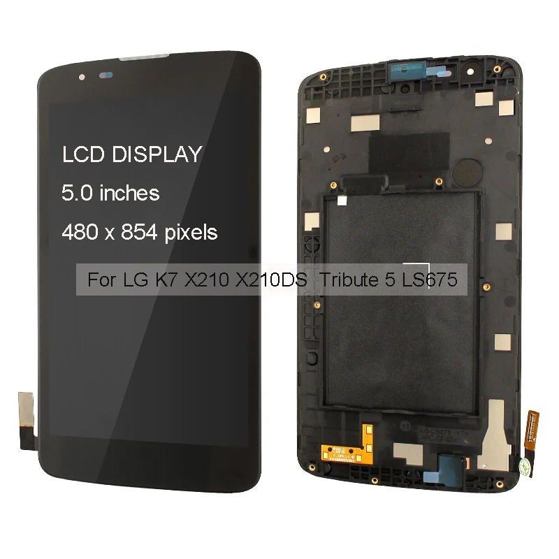 Дань 5 LS675 MS330 K33 дисплей сенсорный экран Замена для LG K7 ЖК дигитайзер с рамкой в