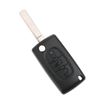 

3 Buttons Car Key Shell Case Fits for Citroen Berlingo or Dispatch Key Cover Flip Folding Remote Replacement