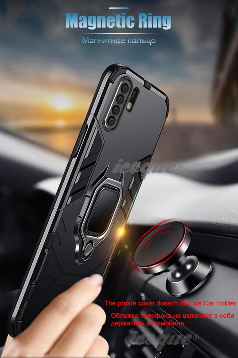 Ring Case for Huawei P30 Pro P20 Mate 20 Lite X 30 9 Cover Nova 3 3i 4 Holder Case for Honor 10 Lite 8X Max 10i 20i Play View 20 (2)